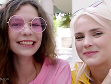 Ultrafilms Two Girlfriends Lika Star And Sofi Smile Lure A Stranger Into A Great Fuck