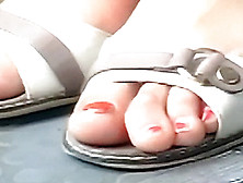 Candid Moldavian Mature Feet.  In Bus Closeup 29. 06. 2017 Hd