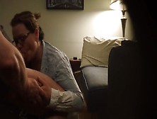 Hot Mom With Glasses Blowjob