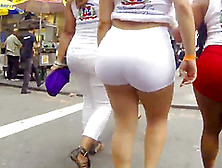 Big Sexy Ass In White Shorts