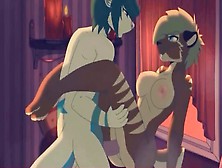 Gay Furry Porn Animation,  Pussy-Smothering,  Furry Yiff