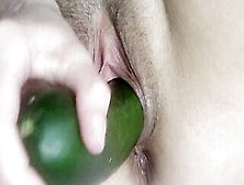 Cum Watch How Much Of This Big Cucumber I Can Take! *exclusive*