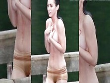 Megan Fox Pussy Visible In Wet Skin Tight Shorts