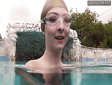 Fresh Babe Emie Amfibia Gets Orgasms In The Swimming Pool