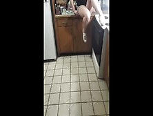 Teen Cucumber Masturbation In Sorority Kitchen After Watching Pornhub