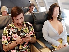 Hazel Grace And Lasirena69 Get Fucked By Lucky Fate On Airliner