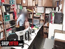 Shoplyfter - Redhead Beauty Naiomi Mae Detained For Stealing Getting What She Deserves Into The Backroom