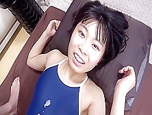 [Oks-144] Natsu Sano Wet,  Shiny And Tight,  God School Swimsuit,  Enjoy The Cute Girls In Their School Swimsuits! Scene 5 P4