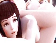Compilation Of Beautiful Overwatch Girls Giving Passionate Blowjobs And Riding Huge Dicks