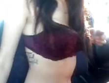 Webcam Braces Teen Shows Off Thong And Big Ass
