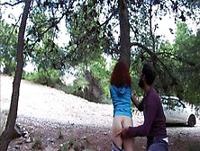 Hard Sex In The Forest Huge Cumload In Pussy Intense Orgasms