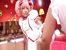Winsome Flat Chested Asian Girl Featuring Hot Cosplay Sex Video
