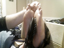 Wife Toe Tied In The Stocks And Tickled