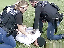 Female Cops Teach Black Bag Snatcher Perp A Lesson