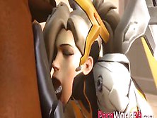 Sexy Mercy With Little Cunt Sucking A Big Cock