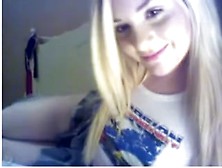 Cute Blonde On Webcam 3