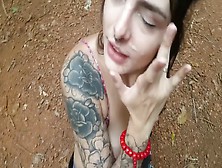 Oral And Facial In A Public Park - Almost Get Caught With Dread Hot