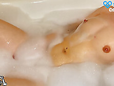 Teen Girl With Swollen Nipples Masturbates In The Bathroom