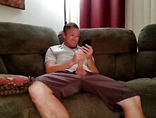 Stepbrother Finds Nerdy Sister's Phone And Cums On Her Naked - Video