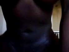 Ebony Girl Has Her Pussy Opened Up With His Black Cock