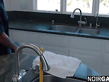 Black Plumbers Fixing White Guy's Clogged Pipe - Interracial Gay Threesome