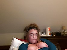 Bbw Milf Strangles Fucks Herself While Choking