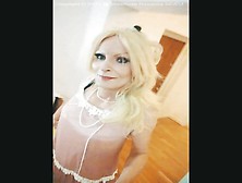 Missrose Ts - In Her Feminine Eyes - Playful Ladyboy Tease - Beautiful Goldenhaired Skinny Swedish Shemale Seduction Ts