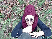Yasmeena - Afghan Beauty Gives Forest Blowjob P1
