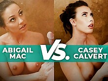 Nuru Massage - Massage Battle! Abigail Mac Vs Casey Calvert