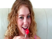 Cute Teen With Curly Hair Has Anal Sex