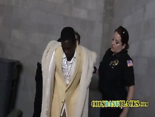 Interrogation Goes Wrong When Pimp Is Caught By Police