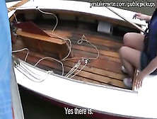 Innocent Looking Euro Babe Paid And Pounded On A Boat