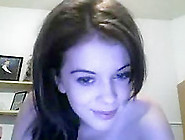 Sexy Brunette Teen Strips On Webcam