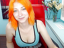 Cute Orange Haired Dutch Teen Cam Play - Part 1