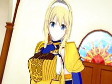 Sao Alicization: Alice Gets Her Pussy Stretched (3D Hentai)