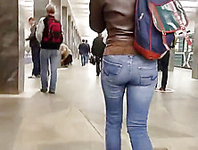 Beautiful Russian Blonde Ass In Metro