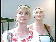 Upskirted 2 Beautiful Blonde Milfs - Sisters?