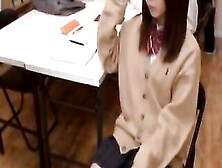Japanese Lovely College Babe Masturbated In Public Library