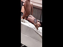 Asian Ladyboy Selfie Video With The Cellphone Fucked By Man