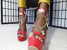 In Chastity For Ebony Feet