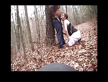 Face Fucked In The Woods And Choking On His Dick And Stomach