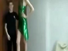 Super Tall Girl Green Dress