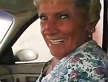 Granny Shirley Gives Bj In Car Wash