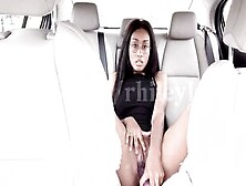 Slutty Black Accidentally Makes A Beauty Mess Inside Her Stepbrothers Vehicle