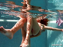Olla Oglaebina & Irina Russaka Hot Teens Underwater