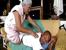 Granny Massage The Black Dude And Fucked The Dude.