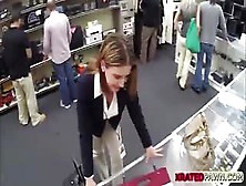 Business Lady Gets Big Dick As Exchange Payment For Sex Inside Of The Pawn Shop Office