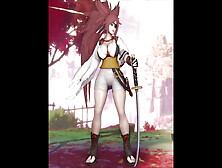 Baiken's Laughing Taunt Includes Some Huge Bouncey Titties