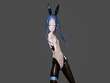 R18 Colored Mmd - Type Lo Playboy Undress Blue Hair Color Edit Smixix