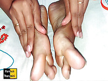 Foot,  White Nails